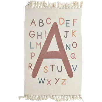Koberec Home Styling Collection Dětský koberec PÍSMENA s třásěnmi, 60 x 90 cm