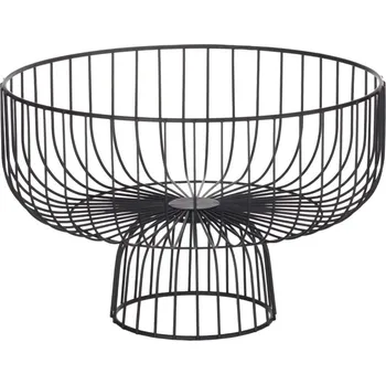 Secret de Gourmet Koš na ovoce, kovový, 28 cm, černý