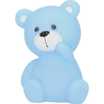 Lampička Dětská noční lampička Teddy Bear modrá moderní bezdrátová do dětského pokoje Atmosphera