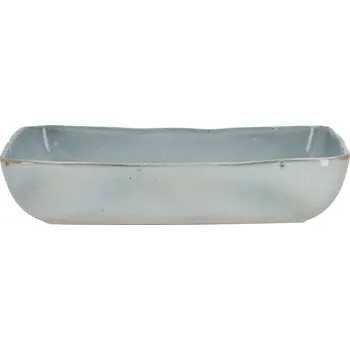 zapékací misa a miska Keramická zapékací mísa Volcan obdélníková 34,5x23 cm šedomodrá na zapečené pokrmy Intesi