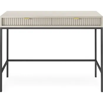 Toaletní stolek Intesi Toaletka Delicious žebrovaná kašmír černé nohy