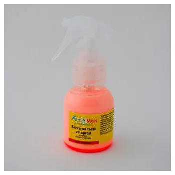Výtvarná barva ARTEMISS Barva na textil ve spreji - neon (září pod UV světlem) 70g, neon oranžová