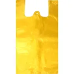 Mikrotenová taška, nosnost 15 kg, délka 70 cm, šířka 35 cm, záložka 21 cm, žlutá, 100 ks