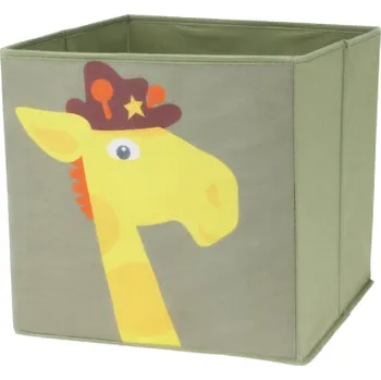 Úložný box Storagesolutions Textilní úložný box na hračky, 30 x 30 x 30 cm, žirafa