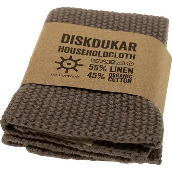 Utěrka Iris Hantverk Utěrka Diskdukar 25x23, hnědá mole