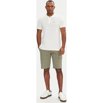 Pánská košile Tommy Jeans Polokošile DM0DM20676 Bílá Slim Fit 3XL