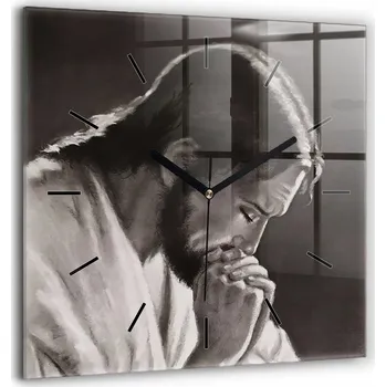 Hodiny Nástěnné hodiny SacroArte šedé 60 cm