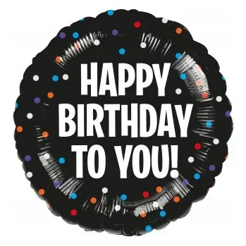 Balónek Fóliový balónek HBD Lustre Star 43 cm