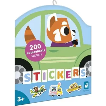 Janod Stickers Samolepky Dopravní prostředky 200 ks