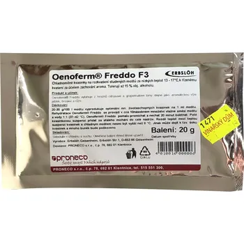 výroba alkoholu Oenoferm Freddo F3 Hmotnost CZ: 500 g