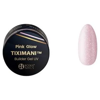 Lak na nehty Base Gel UV s tekutou pamětí Tiximani Pink Glow Boska Nails 15 ml