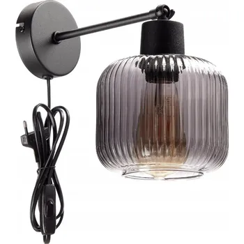 Lampička Nástěnná lampa Fabryka, bílá, černá, stříbrná, šedá, patice E27, 60 W