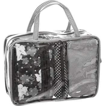 Sada 4 kosmetických taštiček Winter černá