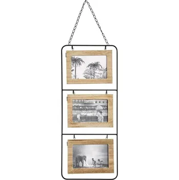 Rám na obraz Závěsný fotorámeček 10x15 Nomad Atmosphera industriální multirámeček na 6 fotografií