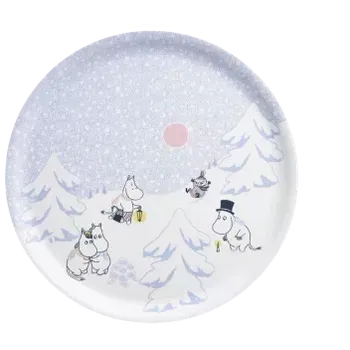 Servírovací tác Moomin Let It Snow 35 cm