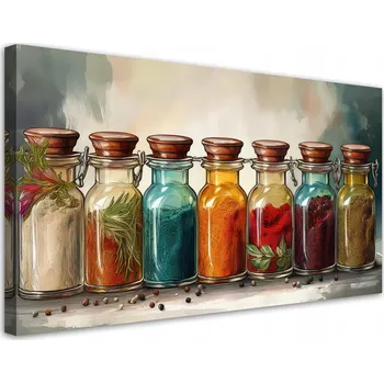 Obraz Obraz na plátně, Barevné bylinné koření 120x60