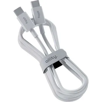 Datový kabel Datový kabel Allity AUC-03 USB-C/USB-C 2m 100W bílý