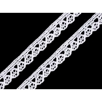 Krajka Bavlněná krajka paličkovaná šíře 10; 14 mm