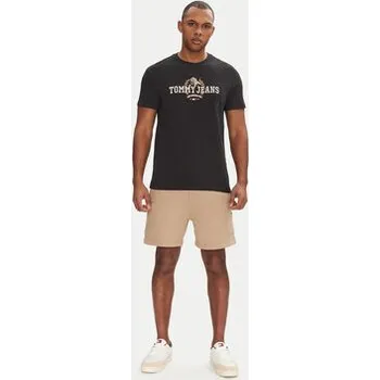 Pánské tričko Tommy Jeans T-Shirt Varsity DM0DM20818 Černá Regular Fit S