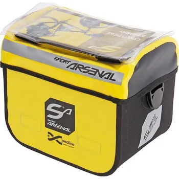 brašna na kolo Sport Arsenal Brašna na řidítka Arsenal 310E vodotěsná žlutá pro elektrokola + DÁREK