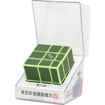 Hlavolam Mirror Cube QiYi barevné dílky Magnetická, zelená, zelené plastové dílky