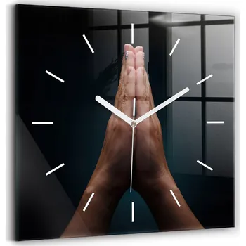 Hodiny Nástěnné hodiny SacroArte černé 30 cm