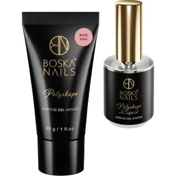 Umělé nehty Akrygel Polyshape Rose Pink Boska Nails 30 g LIQUID ZDARMA