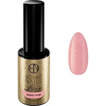 Přípravek na nehty Rubber Base s částicemi Luxe Base Sweet Pink Boska Nails 10 ml