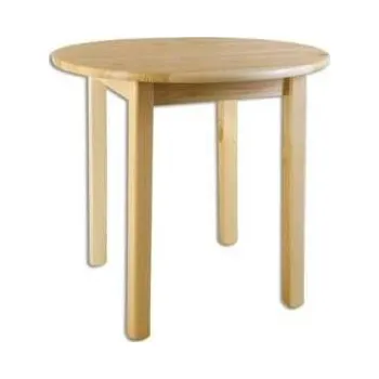 Jídelní stůl Dřevěný jídelní stůl borovice masiv DN105 průměr 70 cm