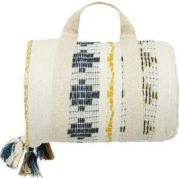 Elegantní bavlněný přehoz na postel Atmosphera Ilabay 240x260 cm béžový s třásněmi