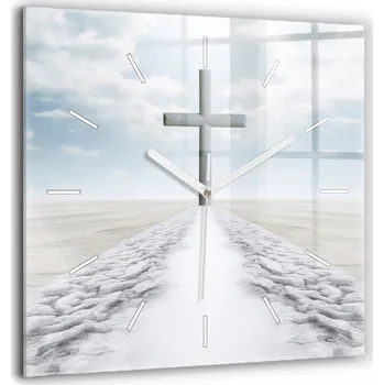 Hodiny Nástěnné hodiny SacroArte šedé 60 cm