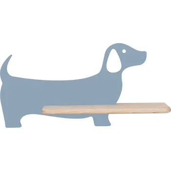 Nástěnné svítidlo Nástěnné svítidlo DOG modré LED 5W dřevěné klasické do dětského pokoje CANDELLUX