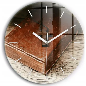 Hodiny Nástěnné hodiny SacroArte, hnědé, 60 cm