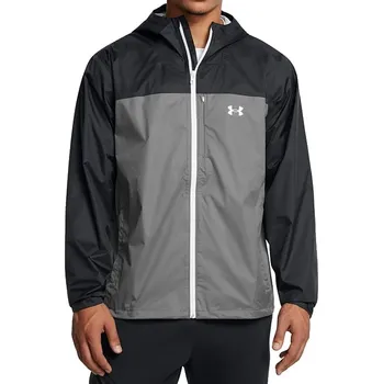 Běžecké oblečení bunda Under Armour Cloudstrike Colorblock - Black/Castlerock/Halo Gray XXL