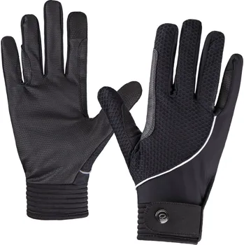 Jezdecké rukavice QHP Rukavice Air-flow QHP, černé M