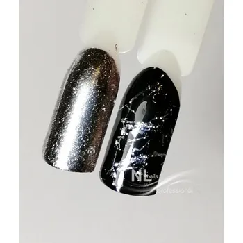 NL nails professional MIRROR SPARKLING MESS - silver