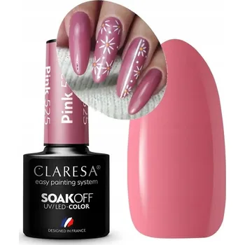 Lak na nehty Hybridní lak Claresa 525 Pink 5 ml