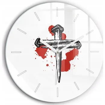 Hodiny Nástěnné hodiny SacroArte bílé 60 cm