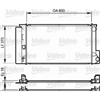 Chladič motoru Chladič, chlazení motoru VALEO 735250