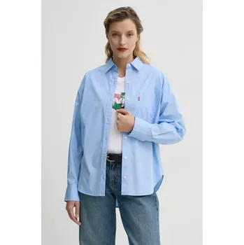 Pánská móda Bavlněná košile Levi's HARLIE NEW BF SHIRT 001HM modrá 55X, vel. XS