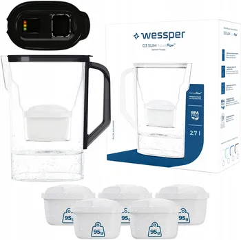 Filtrační konvice Filtrační konvice Wessper D3 SLIM FutureFlow 2,7 l černá
