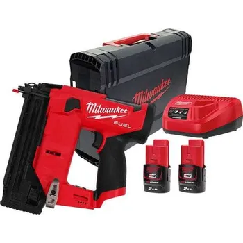 MILWAUKEE M12FCN18GS-202X aku hřebíkovačka 2x2Ah baterie nabíječka v kufru 4933493355