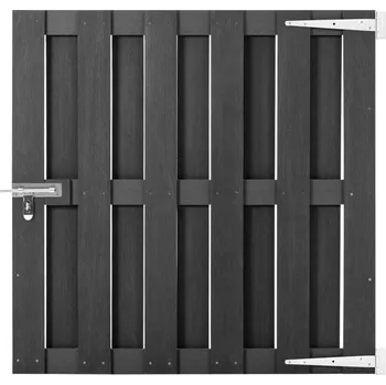 vidaXL Marketos Zahradní branka WPC 100 x 100 cm šedá