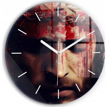 Hodiny Nástěnné hodiny SacroArte, hnědé, 30 cm