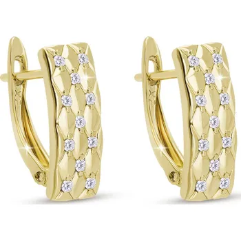 Náušnice Náušnice obdélník mřížka, 3452