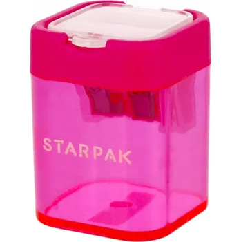 Ořezávátko Dvojité ořezávátko s nádobkou STARPAK 405590 ZELENÉ