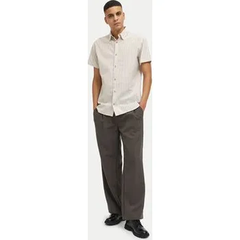 Pánské oblečení Jack & Jones Košile Joshua 12269135 Béžová Comfort Fit L