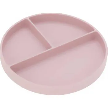 Stolování EH Excellent Houseware Talíř s přihrádkami, Ø 20 cm, růžový