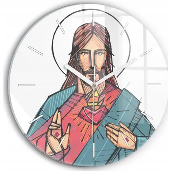 Hodiny Nástěnné hodiny SacroArte bílé 30 cm