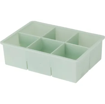 Tvořítko na led EH Excellent Houseware Forma na led na 6 kostek, 16,5 x 11,5 x 5 cm, zelená